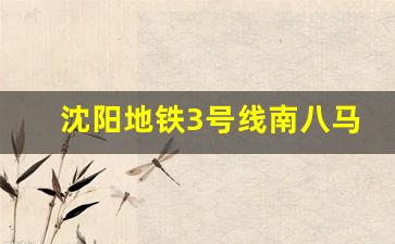 沈阳地铁3号线南八马路站_沈阳地铁三号线西段23年开通