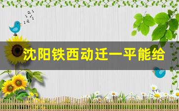 沈阳铁西动迁一平能给多少_沈阳市于洪区动迁名单