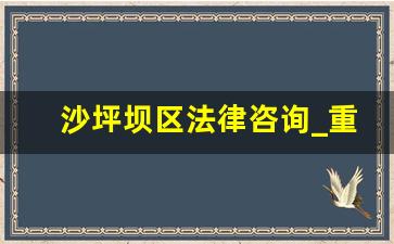 沙坪坝区法律咨询_重庆免费法律咨询地点