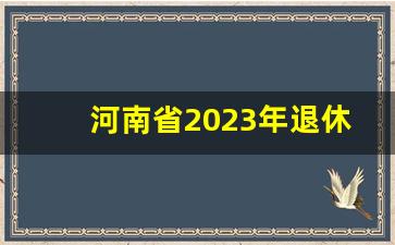 河南省2023年退休重新核算时间_明年起退休金将大幅上涨的原因