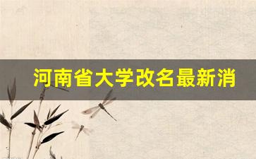 河南省大学改名最新消息_中原工学院更名大学公示