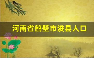 河南省鹤壁市浚县人口_河南省18个地级市人口一览表