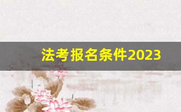 法考报名条件2023年_不是法学专业的可以考司法考试吗