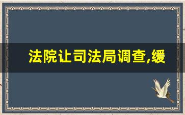 法院让司法局调查,缓刑几率大吗_开庭前怎么样知道缓刑