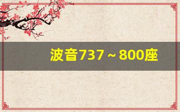 波音737～800座位61怎么样_67排飞机座位分布图