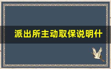 派出所主动取保说明什么_取保出来的,一般都判缓吗