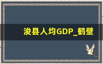 浚县人均GDP_鹤壁山城区GDP