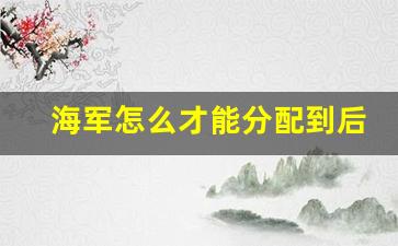 海军怎么才能分配到后勤_当海军去哪个省最好