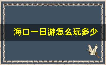 海口一日游怎么玩多少钱_海口市一日游必去景点