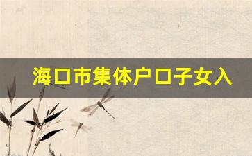 海口市集体户口子女入学_外地户口在海南高考需要什么条件