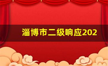 淄博市二级响应2023公告_济南二级响应什么时候