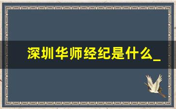 深圳华师经纪是什么_华师经纪讲师越来越贵