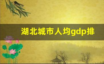 湖北城市人均gdp排名_湖北省各市人均gdp排名