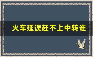 火车延误赶不上中转谁负责_火车晚点会影响中转吗