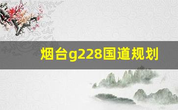 烟台g228国道规划图_牟莱高速规划图