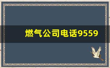 燃气公司电话9559人工服务