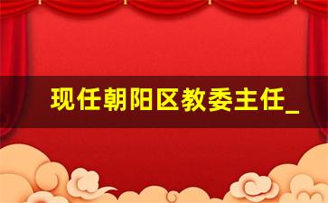 现任朝阳区教委主任_朝阳区教委付琳