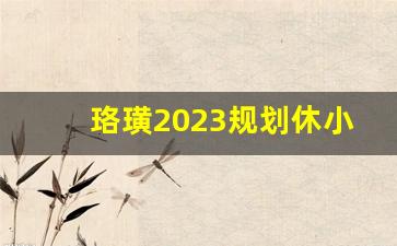 珞璜2023规划休小南海水电站