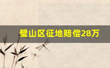 璧山区征地赔偿28万吗