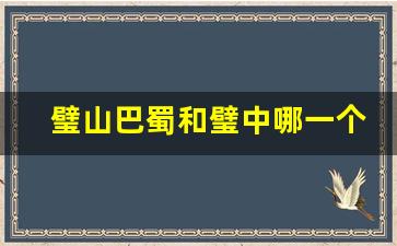 璧山巴蜀和璧中哪一个好