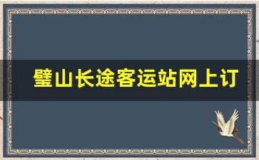 璧山长途客运站网上订票