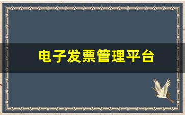 电子发票管理平台