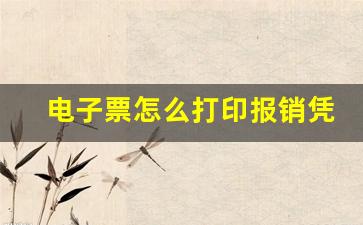 电子票怎么打印报销凭证_电子客票怎么打印报销凭证