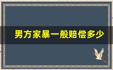 男方家暴一般赔偿多少钱_家暴后离婚最快方式