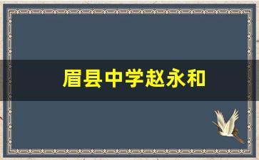 眉县中学赵永和