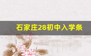 石家庄28初中入学条件_石家庄28中是公立还是私立