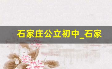 石家庄公立初中_石家庄23中和81中初中哪个好