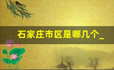 石家庄市区是哪几个_石家庄桥西属于什么区