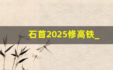 石首2025修高铁_石首有没有高铁站点