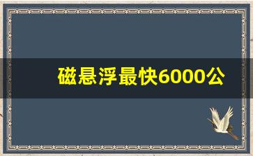 磁悬浮最快6000公里_世界上最快的磁悬浮