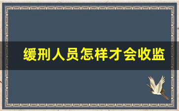 缓刑人员怎样才会收监