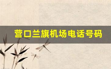 营口兰旗机场电话号码_营口兰旗机场航班查询