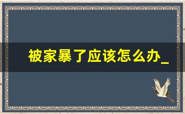 被家暴了应该怎么办_老公家庭暴力怎么治他