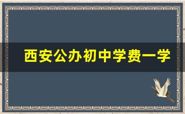 西安公办初中学费一学期多少钱_西安市初中学校排名榜