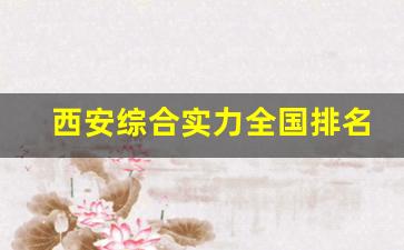 西安综合实力全国排名_全国综合实力50强城市