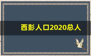 西彭人口2020总人数口