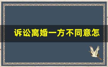 诉讼离婚一方不同意怎么办_男方不签字能离婚吗