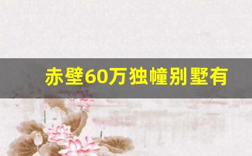 赤壁60万独幢别墅有哪些_赤壁三号公馆别墅