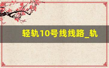 轻轨10号线线路_轨道交通10号线换乘站点