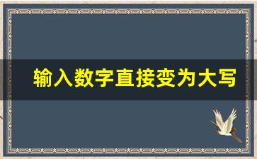 输入数字直接变为大写_小写金额怎么自动变成大写金额