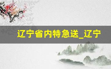 辽宁省内特急送_辽宁省特急送快递电话