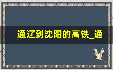 通辽到沈阳的高铁_通辽至沈阳北站