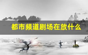 都市频道剧场在放什么_辽宁都市晚八点演什么电视剧