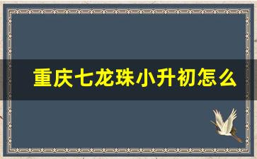 重庆七龙珠小升初怎么考试