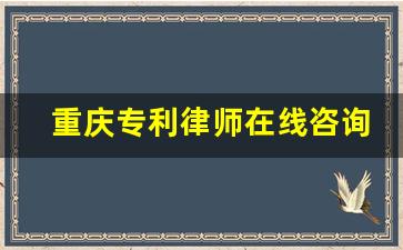 重庆专利律师在线咨询