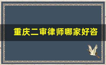 重庆二审律师哪家好咨询_咨询权威专业律师